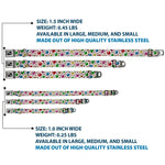 Dog Bone Seatbelt Buckle Collar - Eyeballs Stacked