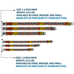 Dog Bone Seatbelt Buckle Collar - EAT SLEEP SKATE Brown/Rasta Burst