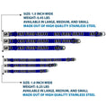 Load image into Gallery viewer, Dog Bone Seatbelt Buckle Collar - EAT SLEEP SKATE Buffalo Plaid Blue
