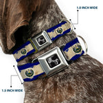 Dog Bone Seatbelt Buckle Collar - El Salvador Flag Distressed Painting