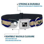 Dog Bone Seatbelt Buckle Collar - El Salvador Flag Distressed Painting
