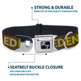 Load image into Gallery viewer, Dog Bone Seatbelt Buckle Collar - ENTITLED Tonal Greens
