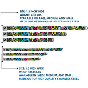 Dog Bone Seatbelt Buckle Collar - Funky Checkers Black/White/Neon