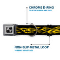 Load image into Gallery viewer, Dog Bone Seatbelt Buckle Collar - Flame Yellow
