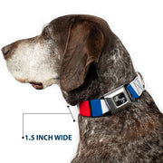 Dog Bone Seatbelt Buckle Collar - France Flags