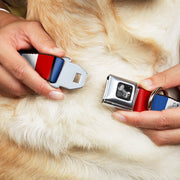 Dog Bone Seatbelt Buckle Collar - France Flags