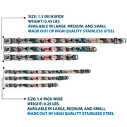 Dog Bone Seatbelt Buckle Collar - Flowers w/Filigree Pink