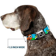 Dog Bone Seatbelt Buckle Collar - Fruit Cartoon