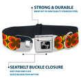 Load image into Gallery viewer, Dog Bone Seatbelt Buckle Collar - Four Dot Gradient Brown/Yellow/Red
