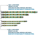 Dog Bone Seatbelt Buckle Collar - Fried Chicken & Waffles Plaid White/Green