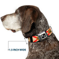 Load image into Gallery viewer, Dog Bone Seatbelt Buckle Collar - Florida Flags/Black
