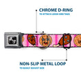 Load image into Gallery viewer, Dog Bone Seatbelt Buckle Collar - Fried Chicken & Waffles Plaid Pinks
