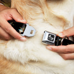 Dog Bone Seatbelt Buckle Collar - Flying Mallards Black