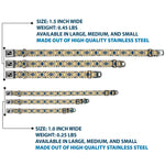Dog Bone Seatbelt Buckle Collar - Floral Collage Tan/Blue