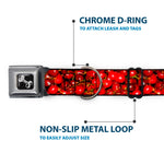 Dog Bone Seatbelt Buckle Collar - Fresh Cherries Stacked