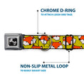 Load image into Gallery viewer, Dog Bone Seatbelt Buckle Collar - Fox Face Scattered Warm Olive2

