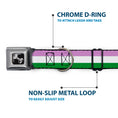 Load image into Gallery viewer, Dog Bone Seatbelt Buckle Collar - Flag Genderqueer Lavender/White/Green
