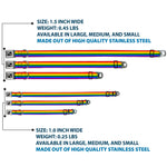 Dog Bone Seatbelt Buckle Collar - Flag Pride Rainbow