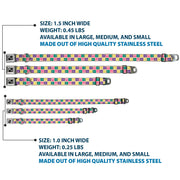 Dog Bone Seatbelt Buckle Collar - Flip Flops4 Sand/Multi Color