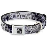 Dog Bone Seatbelt Buckle Collar - Gothic 1