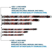 Dog Bone Seatbelt Buckle Collar - Gothic 3