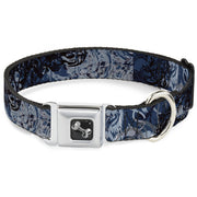 Dog Bone Seatbelt Buckle Collar - Gothic 5