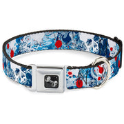 Dog Bone Seatbelt Buckle Collar - Gothic 7