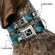 Dog Bone Seatbelt Buckle Collar - Gothic 8