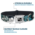 Dog Bone Seatbelt Buckle Collar - Gothic 8