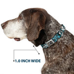 Dog Bone Seatbelt Buckle Collar - Gothic 8
