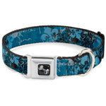 Dog Bone Seatbelt Buckle Collar - Gothic 8