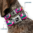 Load image into Gallery viewer, Dog Bone Seatbelt Buckle Collar - Girls Rule Bubbles
