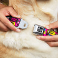 Load image into Gallery viewer, Dog Bone Seatbelt Buckle Collar - Girls Rule Bubbles
