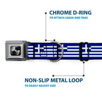 Dog Bone Seatbelt Buckle Collar - Greece Flags