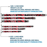 Dog Bone Seatbelt Buckle Collar - Grunge Checker Flag Red