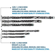 Dog Bone Seatbelt Buckle Collar - Grunge Gears Black/White