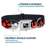 Dog Bone Seatbelt Buckle Collar - Grunge Gears Orange