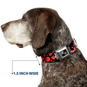 Dog Bone Seatbelt Buckle Collar - Grunge Gears Orange