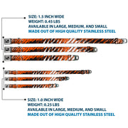 Dog Bone Seatbelt Buckle Collar - Grunge Tread Orange