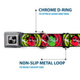 Load image into Gallery viewer, Dog Bone Seatbelt Buckle Collar - Green & Red Dragons Smoking Gray
