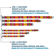 Dog Bone Seatbelt Buckle Collar - Green Dragons Smoking Purple