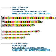 Dog Bone Seatbelt Buckle Collar - Gummy Bears Cartoon Black/Red/Yellow/Green