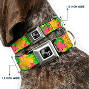 Dog Bone Seatbelt Buckle Collar - Gummy Bears Stacked Multi Color
