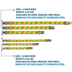 Dog Bone Seatbelt Buckle Collar - Gummy Bears Stacked Multi Color