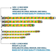 Dog Bone Seatbelt Buckle Collar - Gummy Bears Stacked Multi Color