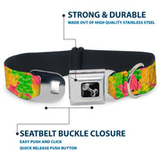 Dog Bone Seatbelt Buckle Collar - Gummy Bears Stacked Multi Color