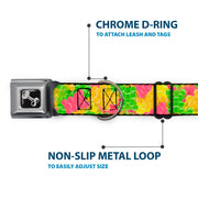 Dog Bone Seatbelt Buckle Collar - Gummy Bears Stacked Multi Color