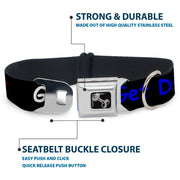 Dog Bone Seatbelt Buckle Collar - GET DIRTY Black/White/Blue/Green/Red