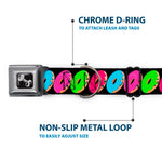 Dog Bone Seatbelt Buckle Collar - Glaze Donut Expressions Black