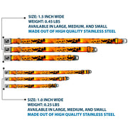 Dog Bone Seatbelt Buckle Collar - Golden Sunset